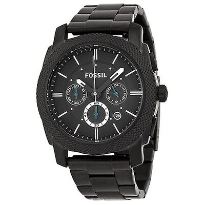 Fossil Grant Chronograph Black Dial Stainless Steel Men's Watch FS4736 ...