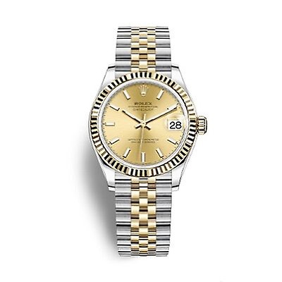 Rolex Datejust 31 Silver Diamond Dial Automatic Ladies Steel and 18kt ...