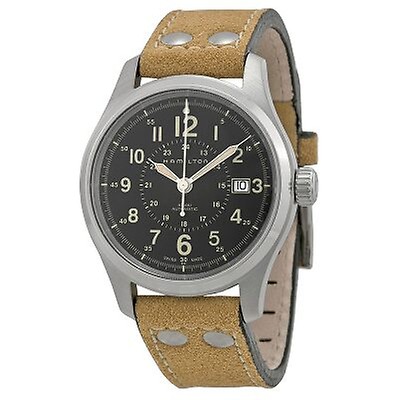 Hamilton Khaki Automatic Black Dial Men's Watch H70455533 H70455533 ...