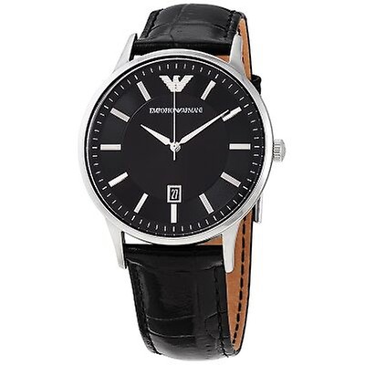 Emporio Armani Chronograph Automatic Black Dial Men's Watch 
