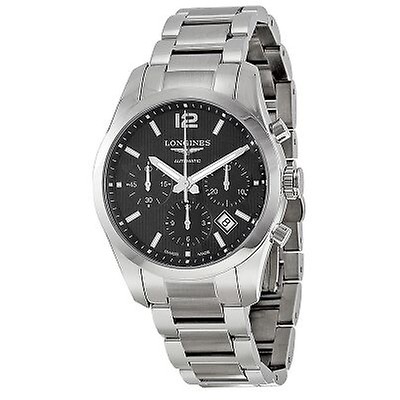 Longines Conquest Automatic Black Dial Men's Watch L3.687.4.56.6 L3.687 ...