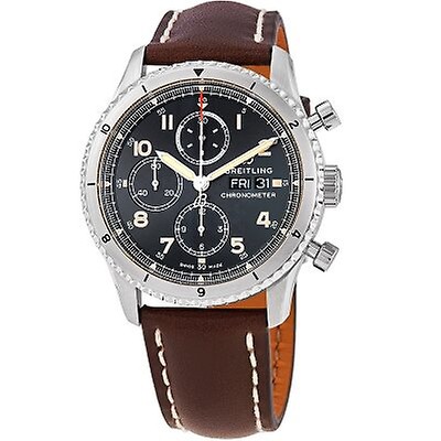 Breitling Premier Automatic Day and Date Chronometer Black Dial Watch ...