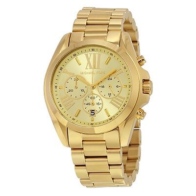 Michael Kors Blair Champagne Dial Gold-tone Stainless Steel Ladies ...