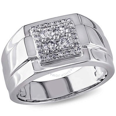 Amour 1/3 CT Diamond Row Men's Ring JMS003559-1300 - Mens Jewelry ...