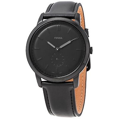 Fossil Minimalist Black Dial Brown Leather Men's Watch FS5305 FS5305 ...