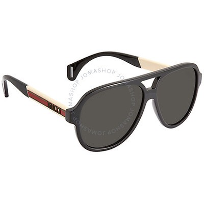 Gucci Green Aviator Men's Sunglasses GG0288SA 003 60 GG0288SA 003 60 ...