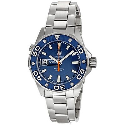 Tag Heuer Pre-owned Tag Heuer Aquaracer Automatic Blue Dial Men's Watch ...