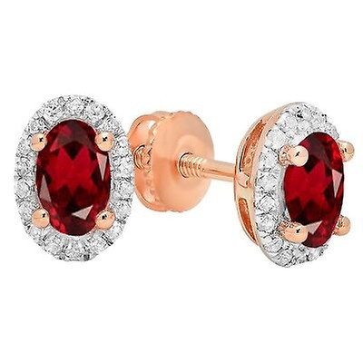 Yellow Gold Dazzlingrock Collection 14K 5X3 MM Pear Gemstone & Round Diamond Ladies Halo Style Teardrop Dangling Drop Earrings 