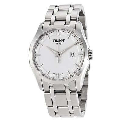 Tissot Couturier Silver Dial Stainless Steel Men's Watch T0356171103100 ...
