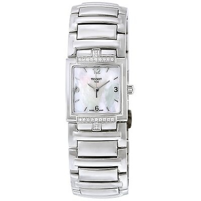 Tissot Lady Round Silver Dial Stainless Steel Ladies Watch ...