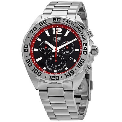 Tag Heuer Formula 1 White Dial Stainless Steel Men's Watch WAU111B ...