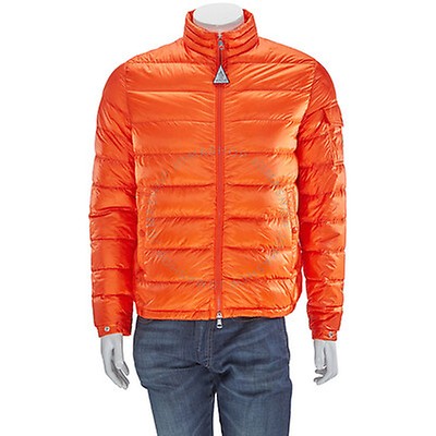 orange moncler jacke