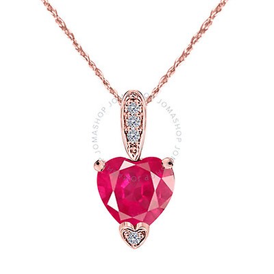 Maulijewels 4 Carat Heart Shape Amythyst Gemstone And White Diamond ...
