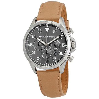 Michael Kors Everest Chronograph Brown Dial Rose Gold-Tone Steel Men's ...