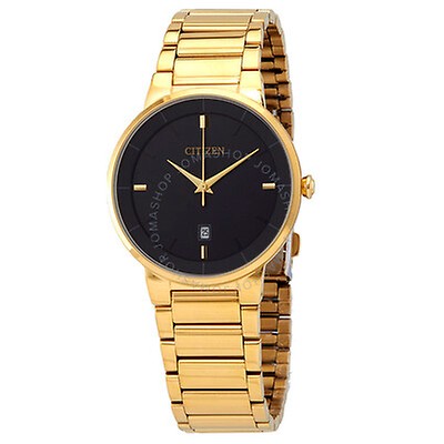 Citizen Axiom Black Dial Gold-tone Men's Watch AU1062-56E AU1062-56E ...