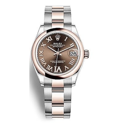 Rolex Datejust 31 Dark Grey Diamond Dial Automatic Ladies Steel and ...