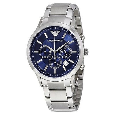 Emporio Armani Classic Chronograph Black Dial Steel Men's Watch AR2434 ...