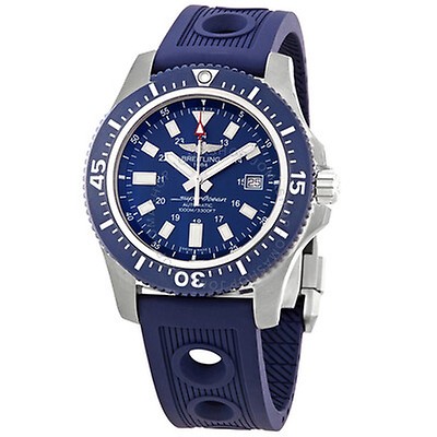Breitling Superocean 42 Blue Dial Men's Watch A1732116-C832SS A1732116 ...