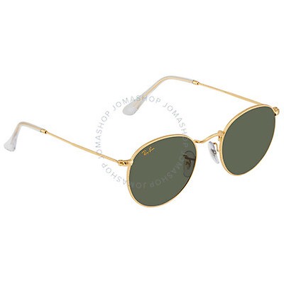 selvbiografi Gentage sig fragment Ray-Ban Green Classic G-15 Round Metal Sunglasses RB3447 001 53 - Ray-Ban,  Round - Jomashop