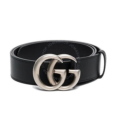 white and silver gucci belt