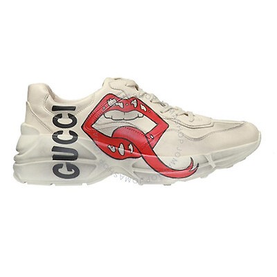 rhyton gucci logo leather sneaker price