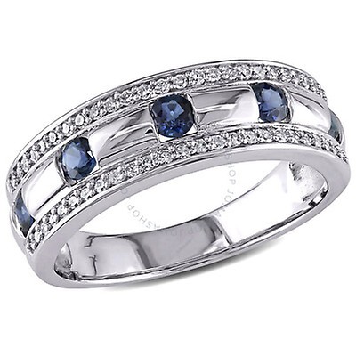 Amour 1/10 CT Diamond 10K White Gold Wedding Ring JMS002947-0900 - Mens ...
