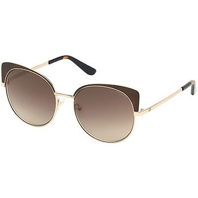 Guess Ladies Gold Tone Cat Eye Sunglasses GF6089 01B 52 GF6089 01B 52 ...