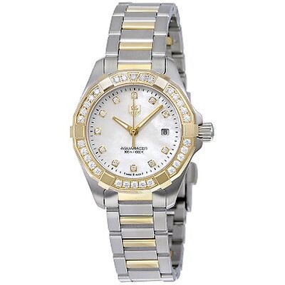 Tag Heuer Aquaracer Diamond MOP Ladies Watch WAF1415.BA0824 WAF1415 ...