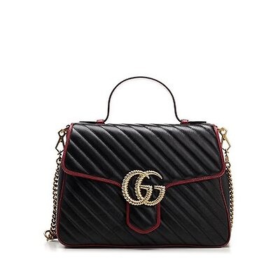 gucci bamboo handle marmont shoulder bag