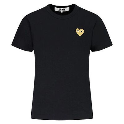 Comme Des Garcons Play Navy / White Long Sleeve Heart Logo Stripe Tee ...