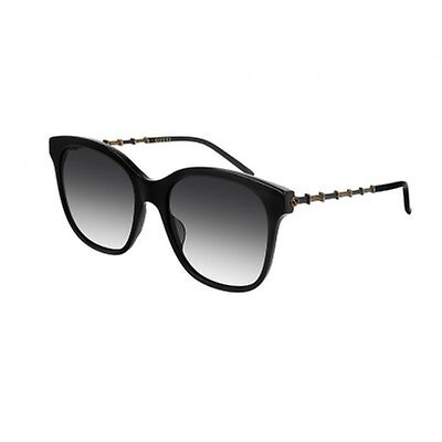 Gucci Ladies Grey Cat-Eye Sunglasses GG0636SK-001 56 GG0636SK-001 56 ...