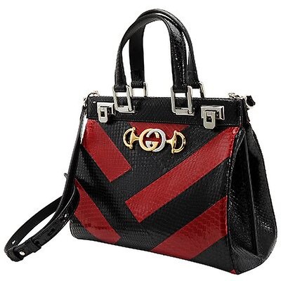 ladies zumi grainy leather medium top handle bag in black