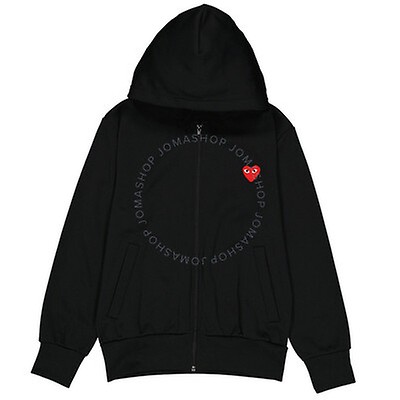 comme des garcons hoodie black heart