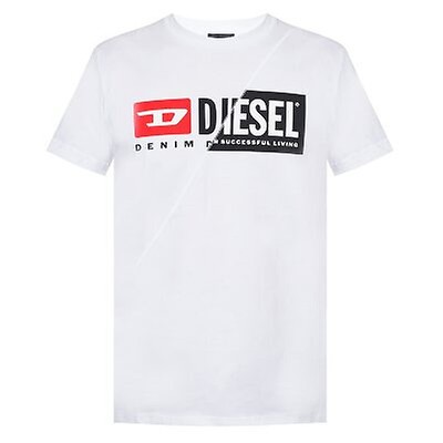Diesel Men's T-Just-Vint Logo T-Shirt With Graphic Print 00SASI-0DAZG ...