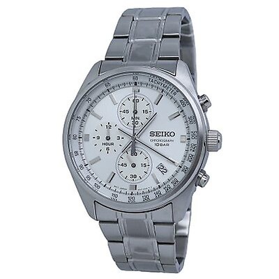 Seiko Solar Alarm Chronograph Blue Dial Men's Watch SSC141 SSC141 ...