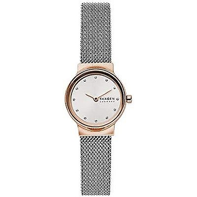 Skagen Mesh Mother of Pearl Dial Stainless Steel Ladies Watch 323SSR ...