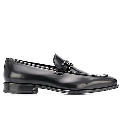 salvatore ferragamo policorovictor nero leather oxfords