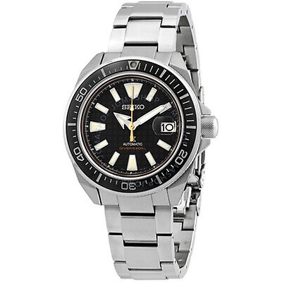 seiko series 5 automatic black dial mens watch srpb93
