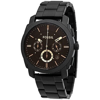 Fossil Nate Chronograph Smoke Grey Dial Ion-plated Men's Watch JR1437 ...