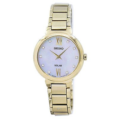 Citizen Silhouette Crystal Blue Mother of Pearl Dial Ladies Watch ...