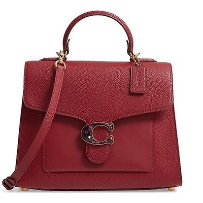 coach deep red purse