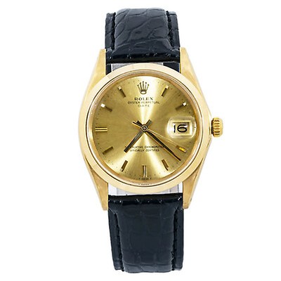 Rolex Pre-owned Rolex Oyster Perpetual Automatic Chronometer Champagne ...