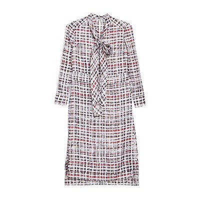 Burberry Ladies Multicolor Archi Print Sleevless Silk Dress 8002205 ...