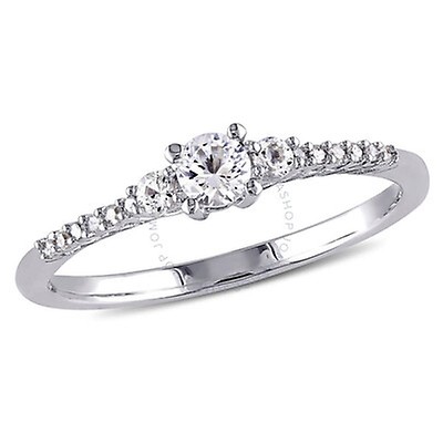 Amour Sterling Silver 1/10CT TDW Diamond Heart Infinity Earrings