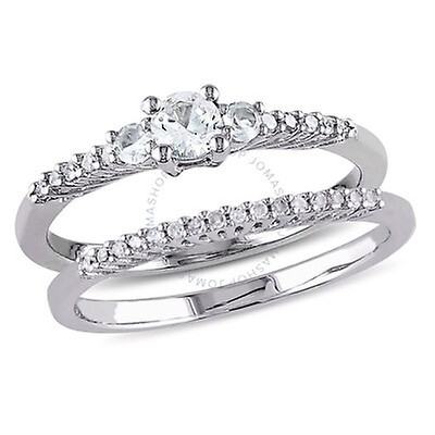Amour Sterling Silver 1.19 CT TGW Created White Sapphire Channel Ring – Unisex, Sizes 9-13