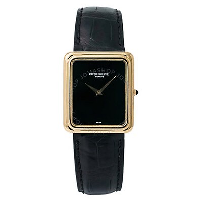 Patek Philippe Gondolo Mechanical Gold Dial Leather Men's Watch 5098P ...