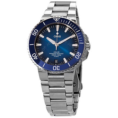 Oris Aquis Blue Dial Men's Watch 733-7653-4155MB 01 733 7653 4155-07 8 ...