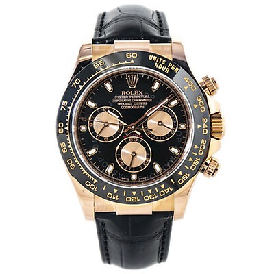 Rolex Cosmograph Daytona Black and Pink Dial Automatic Men's Oysterflex ...