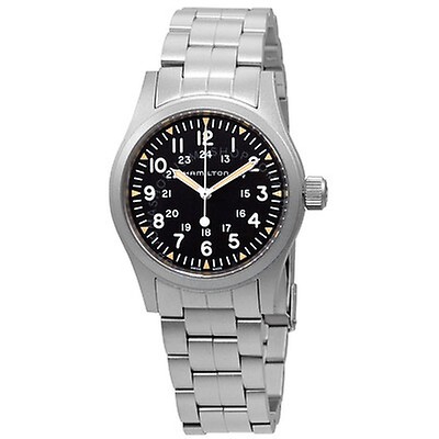 Hamilton Khaki Field Automatic Black Dial Men's Watch H70455133 ...