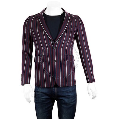 Burberry Striped Cotton-blend Club Slim Fit Blazer 8001339 